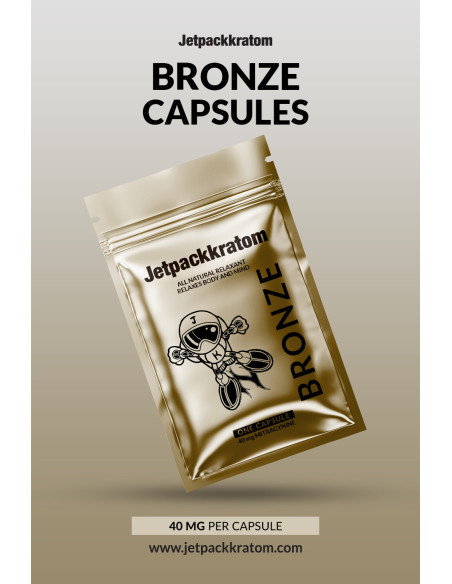 Kratom BRONZE 40mg Extract - Capsules Kratom BRONZE 40mg Extract - Capsules