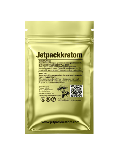 Kratom GOLD 80 mg extract capsules